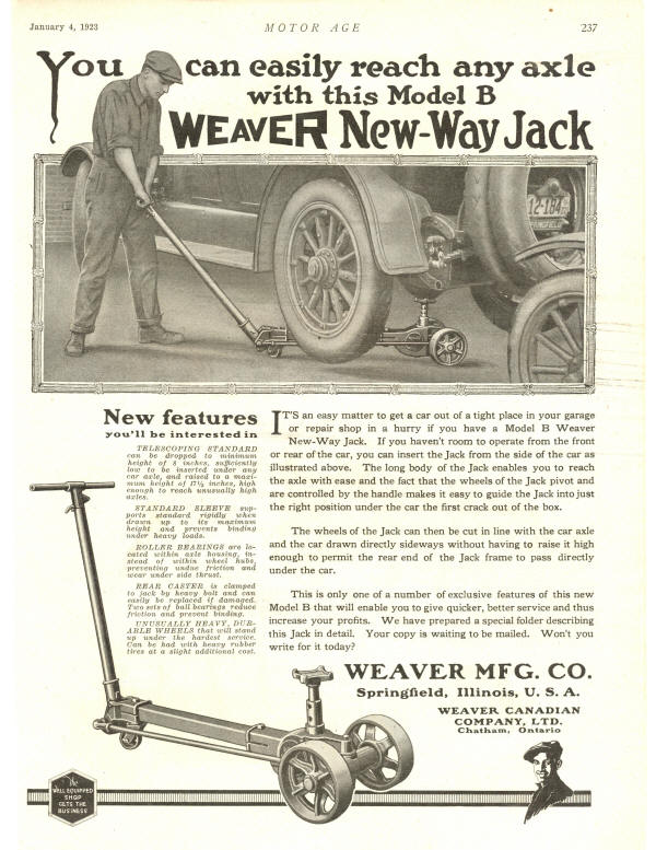 Castle Equipment Co. Weaver Hydraulic & Mechanical Jacks History